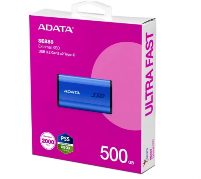 Külső SSD Meghajtó SE880 500 GB USB 3.2 A/C Gen 2x2 Kék