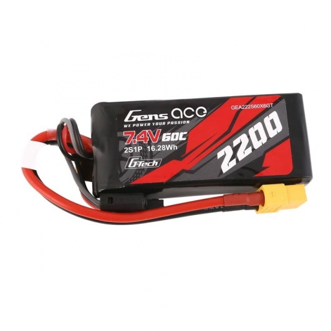 Gens Ace liPo akkumulátor 2200mAh 7,4V 60C XT60 csatlakozóval