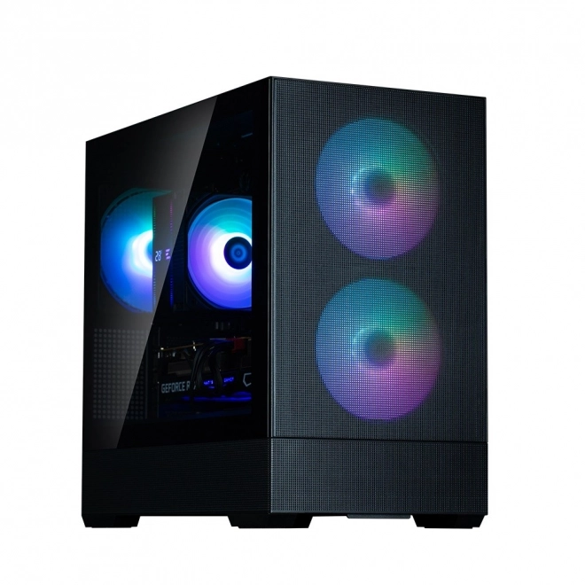 P30 Air mATX Mini Torony Ház ARGB ventilátorokkal fekete