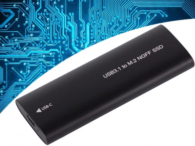 M.2 SSD burkolat USB 3.1 és C típusú csatlakozással