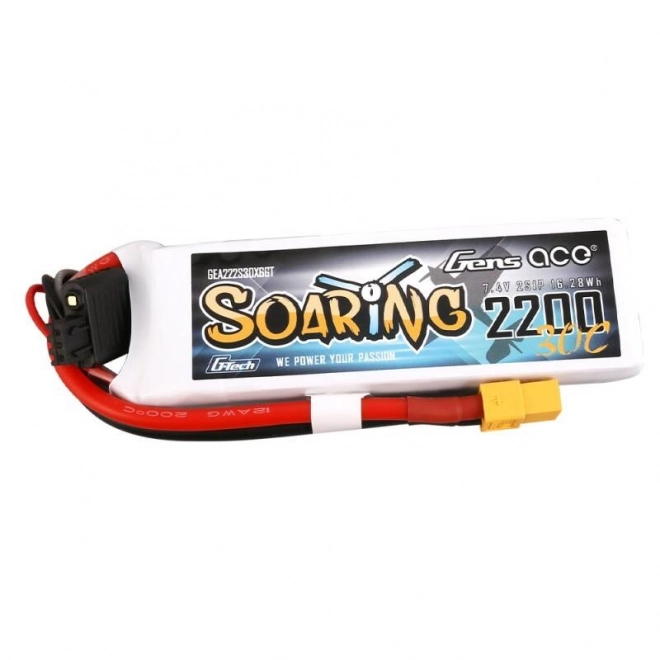 Gens Ace G-Tech LiPo akkumulátor 2200mAh 7,4V 30C XT60 csatlakozóval