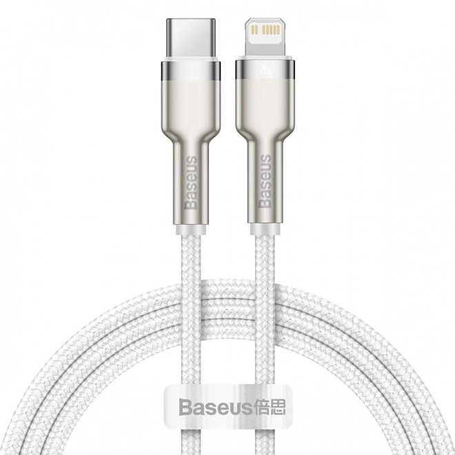 Baseus Cafule USB-C Lightning kábel, PD 20W, 1m, fehér