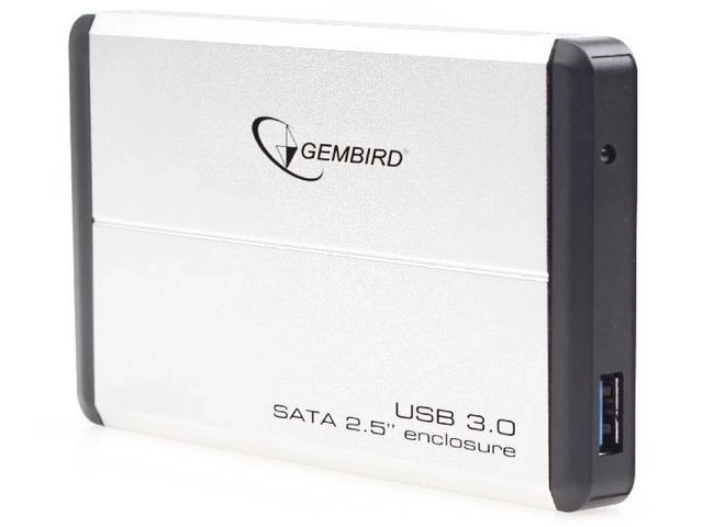 Külső HDD ház 2.5'' Sata USB 3.0 ezüst