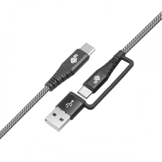 2 az 1-ben USB C - USB C kábel USB A adapterrel, 1.2 m