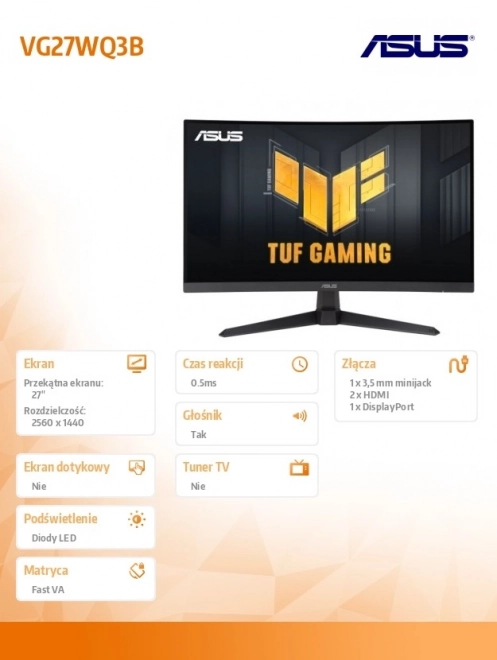 Ívelt 27 hüvelykes QHD monitor