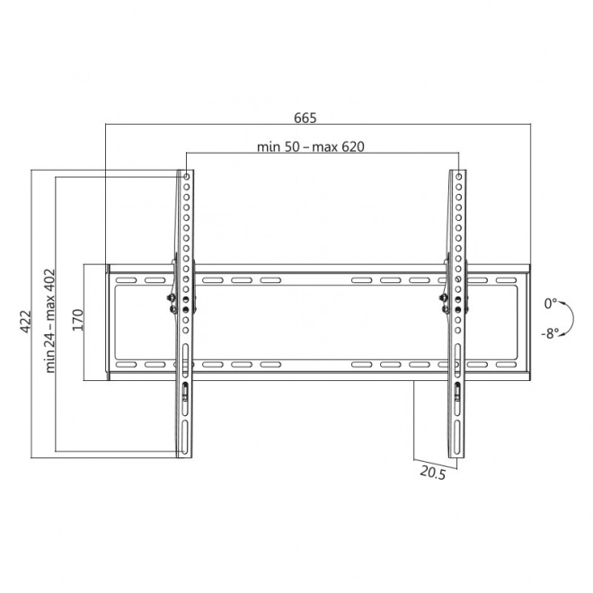 Fali konzol 37-70 LCD/LED VESA-hoz