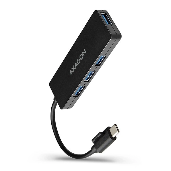 Axagon Slim USB Hub 4-portos USB 3.2 Gen 1 14cm Typ-C kábellel