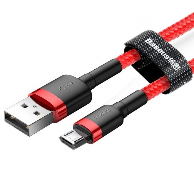 Baseus micro USB töltő- és adatkábel 2,4A 1m piros