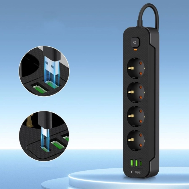 Funkcionális elosztó USB és USB-C portokkal