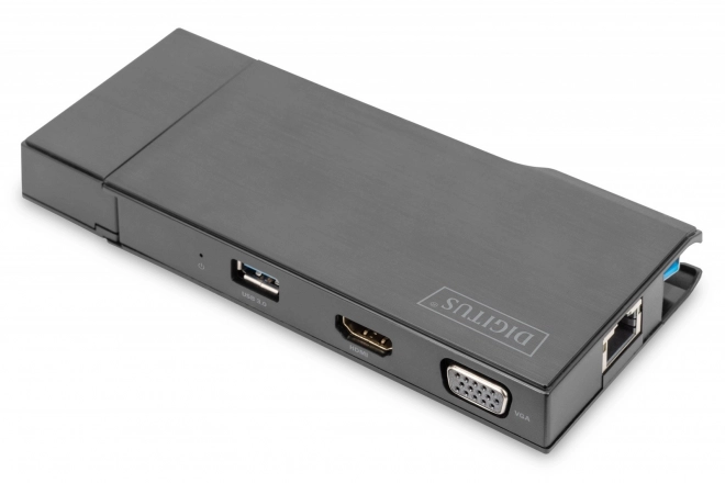 7-portos asztali USB állomás 4K és VGA funkcióval laptophoz