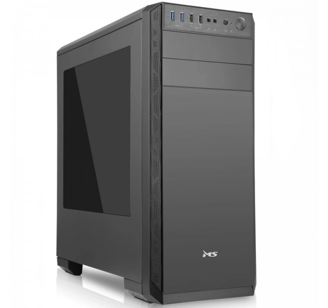 Számítógépház MS Fighter V300 fekete