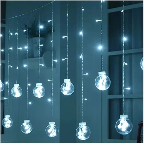 Led fényfüggöny 108 LED hideg fehérrel