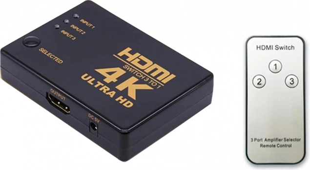 Három HDMI forrás egy TV bemeneten