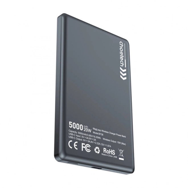 Choetech ultravékony 5000mAh 20W PD powerbank