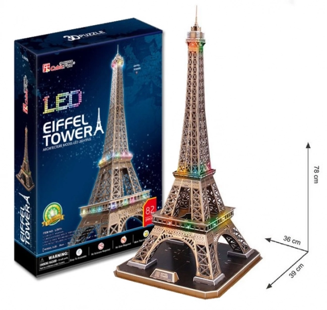 3D Eiffel-torony világító puzzle