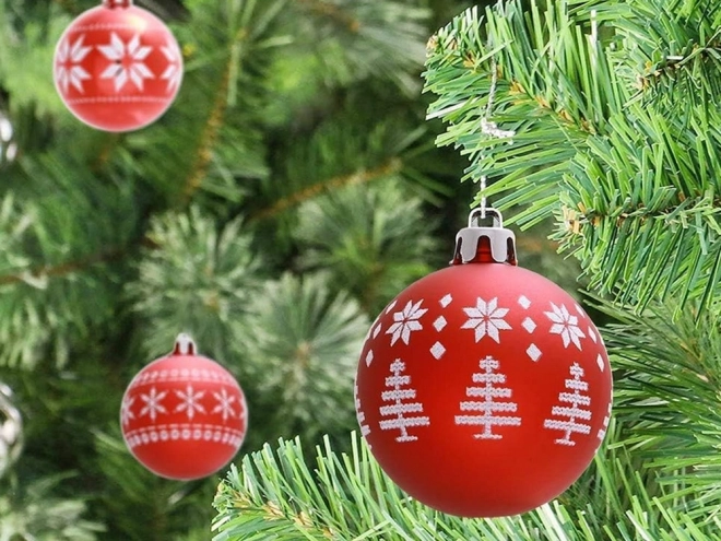 Karácsonyi díszek 5 cm készlet 30 db