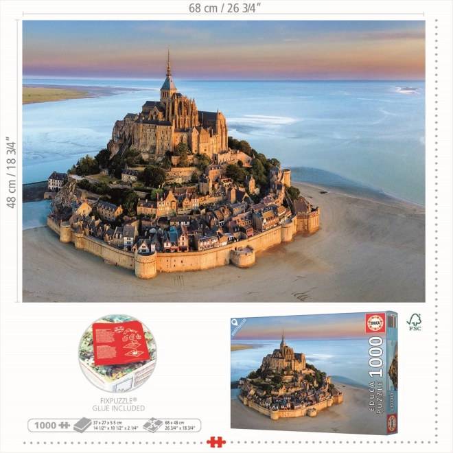 mont saint michel 1000 darabos puzzle