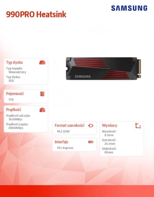 Ssd meghajtó hőlevezetővel 1TB