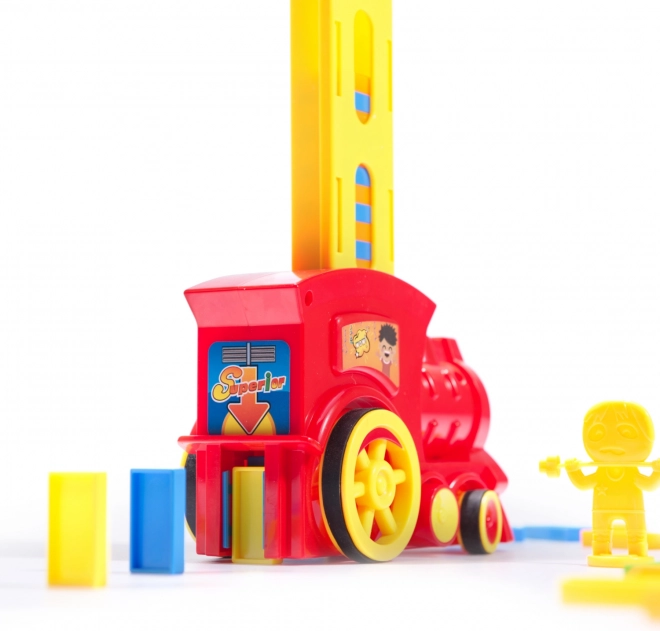 Domino pálya vonatos készlet gyerekeknek – Piros