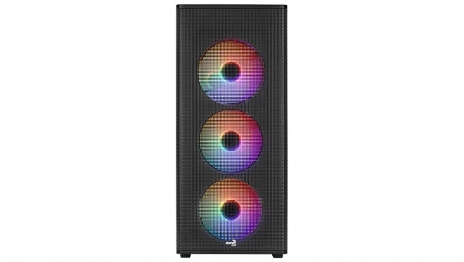 Designer fekete mid tower RGB számítógépház