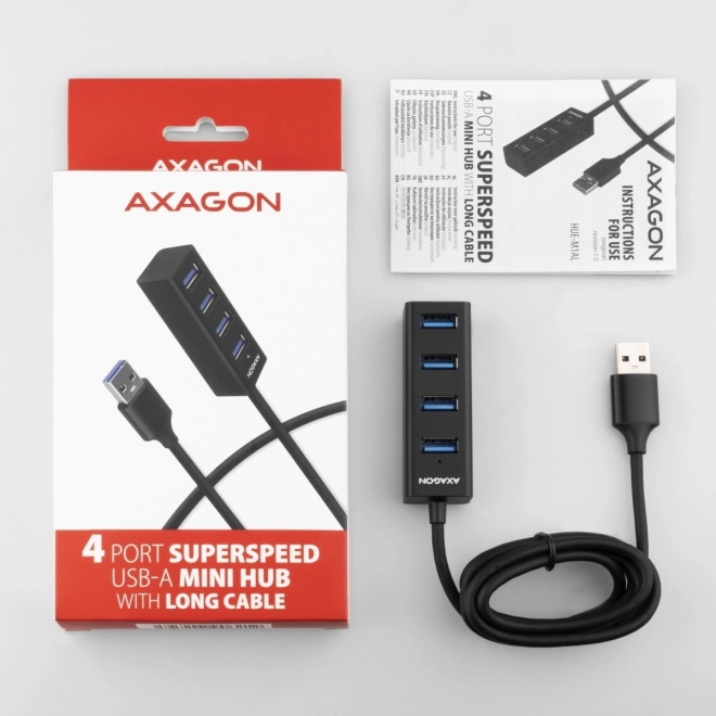 Axagon HUE-M1AL mini négyportos USB hub