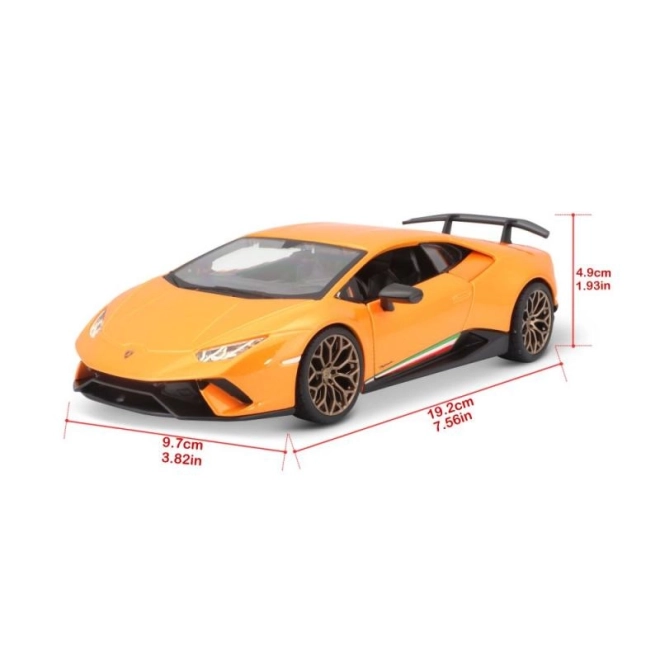 Lamborghini Huracan Performante fém modell 1/24