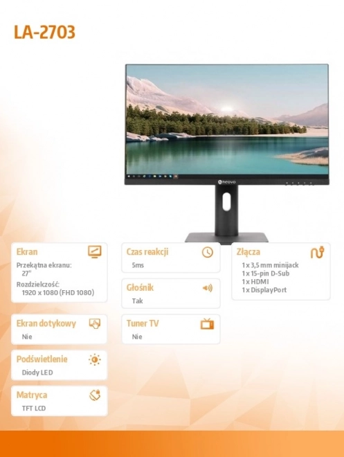 Monitor Neovo LA-2703 27" FHD LED