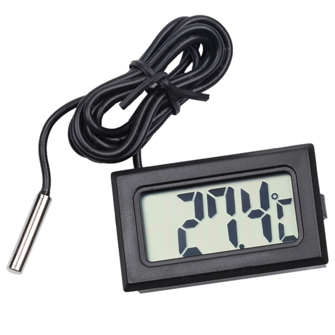 Elektronikus LCD panelhőmérő szondával