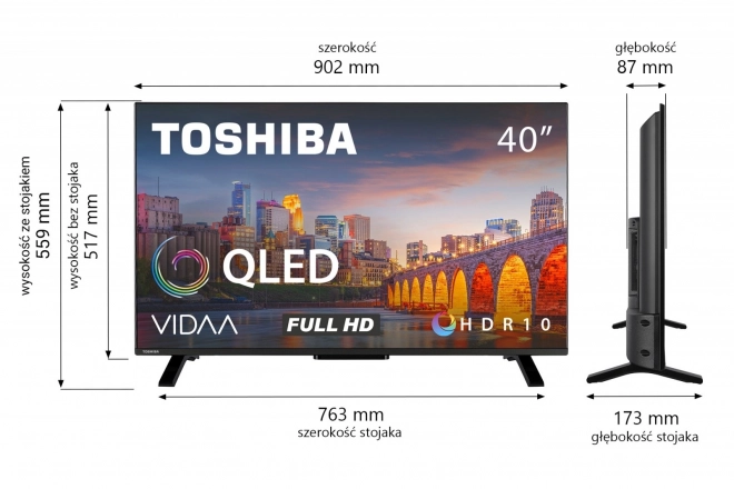 40 hüvelykes LED TV