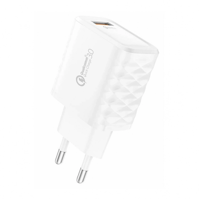 Foneng USB-A hálózati töltő fehér + USB-A - Lightning kábel