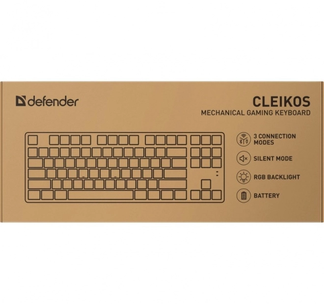 Mechanikus billentyűzet CLEIKOS GK-135 LED világítással fekete