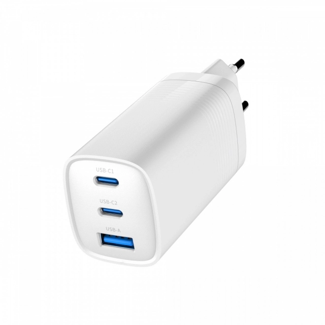 65 W-os Fehér PowerDelivery Gyors Töltő GaN Technológiával