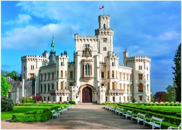 Hluboká kastély motívum részletgazdag nyomtatásban