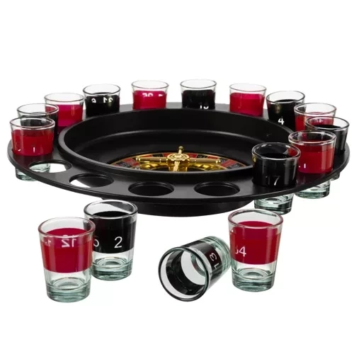 Alkoholos buli rulett 16 pohárral