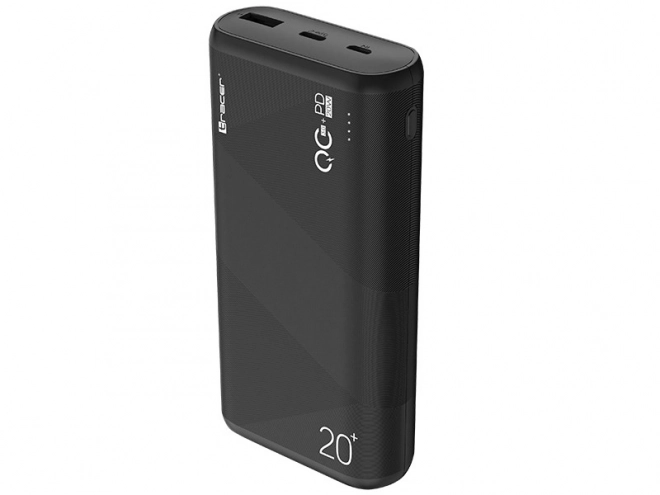 Amos powerbank 20000mAh QC3.0-PD20W fekete