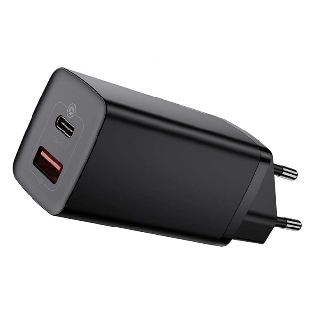 Gyors utazási töltő Baseus GaN2 Lite USB C 65W fekete