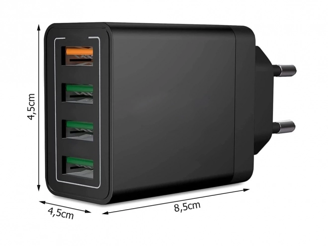 Gyors hálózati töltő 4xUSB Quick Charge 3.0