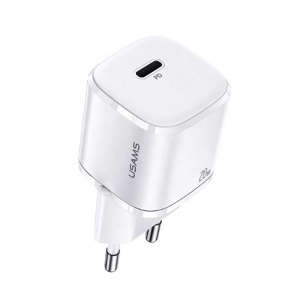 Gyors töltő hálózati adapter 20W USB-C T36 PD3.0 - Fehér