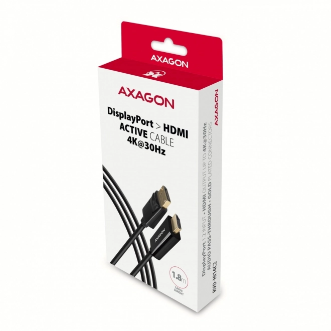 Axagon aktív DisplayPort - HDMI adapter