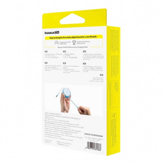 Baseus Free2Pull USB-C–Lightning gyorskábel 20W