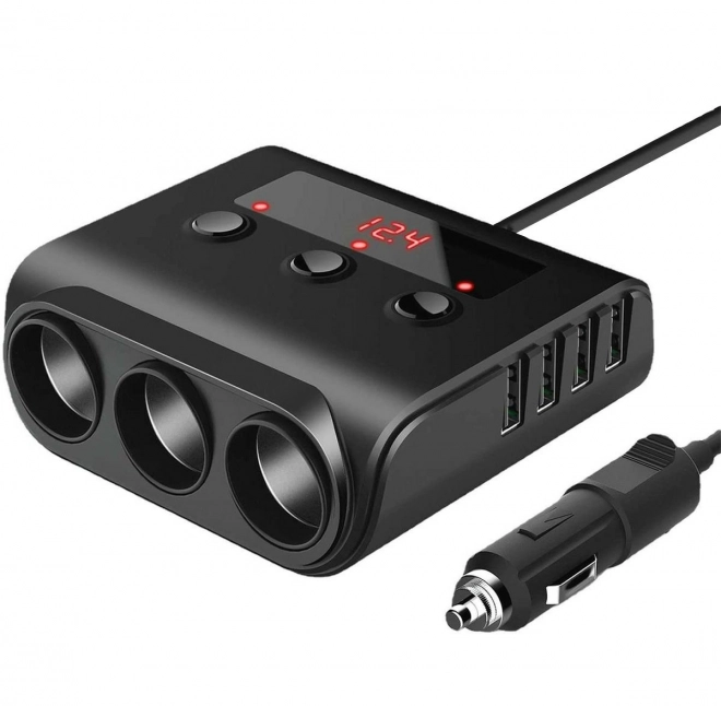 Autós szivargyújtó elosztó és USB töltő