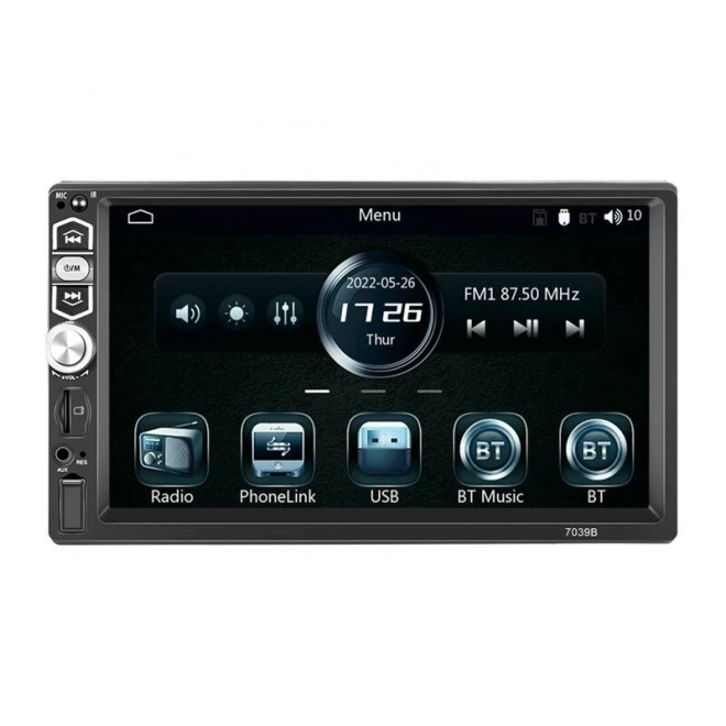 Autós monitor 7,0" Podofo Carplay & Android Auto, Bluetooth 5.1