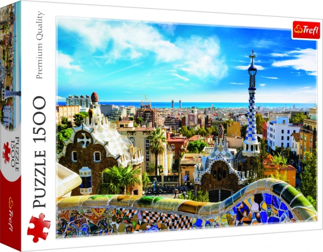 1500 darabos puzzle - Park Guell, Barcelona