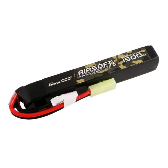 Gens Ace 25c 1500mah 3s1p 11,1v airsoft lipo akkumulátor mini Tamiya csatlakozóval