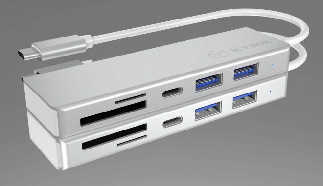 Usb 3.0 hub C típusú 3 portos és memóriakártya-olvasóval