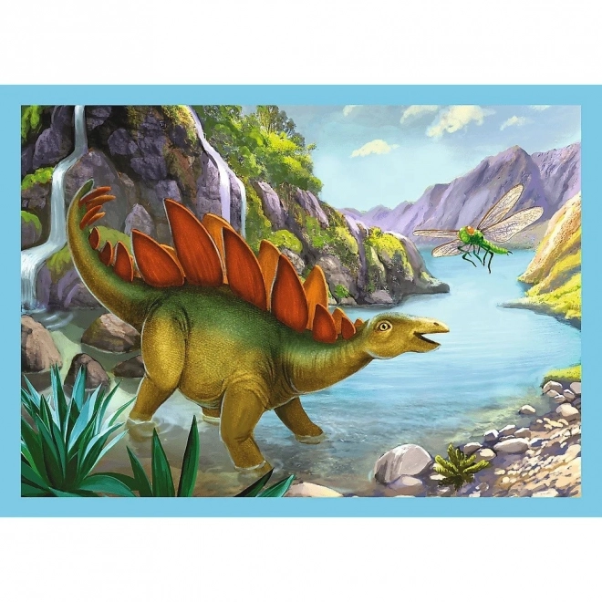 Különleges dinoszauruszos puzzle 4 az 1-ben gyerekeknek
