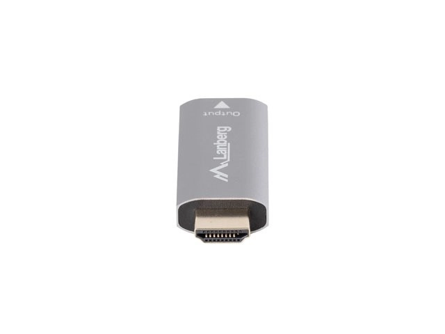 Srebrny HDMI férfi-DisplayPort női 4K adapter