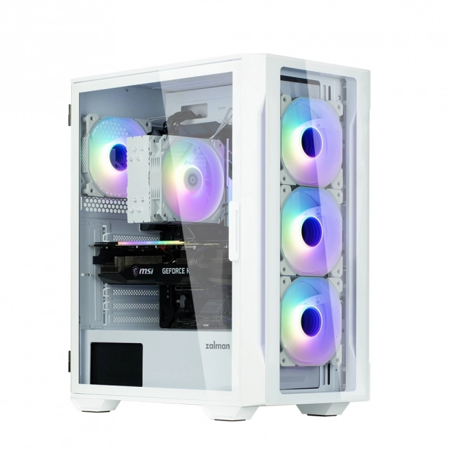 I3 Neo TG fehér mid tower RGB számítógépház