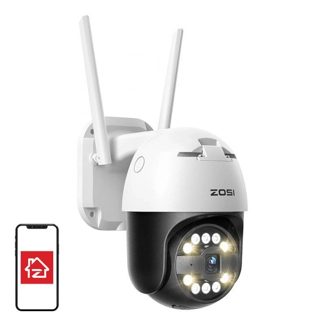 zosi kültéri kamera wifi pan tilt 5mp ip66 32gb sd kártyával