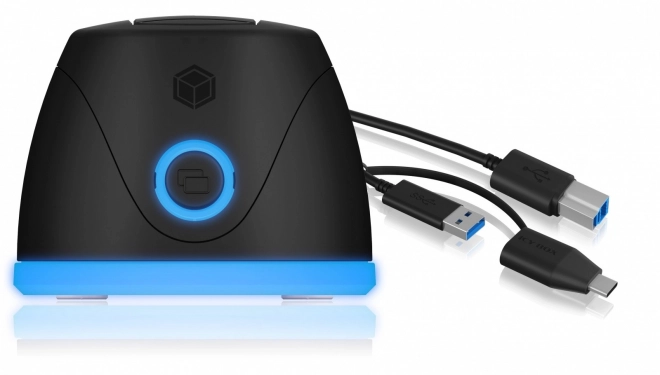 Icy Box elegáns dokkoló állomás SSD/HDD meghajtókhoz USB 3.0 csatlakozással